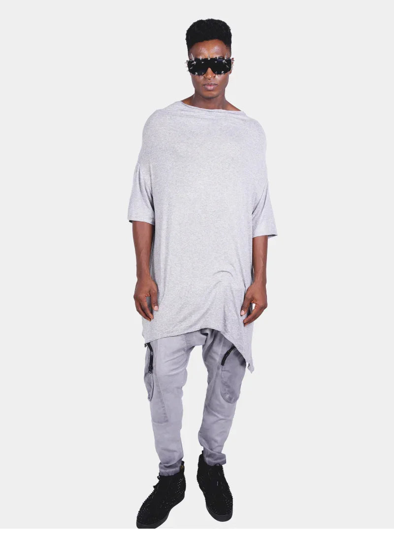 Oversized Asymmetrical T-Shirt for Men – Flashmob Nation - Flashmob Nation