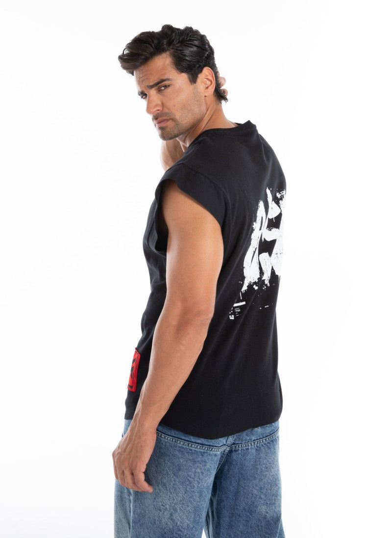 Boxed Sleeveless Oversized Tank