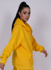 Oversized Signature "FM" Zip Hoodie