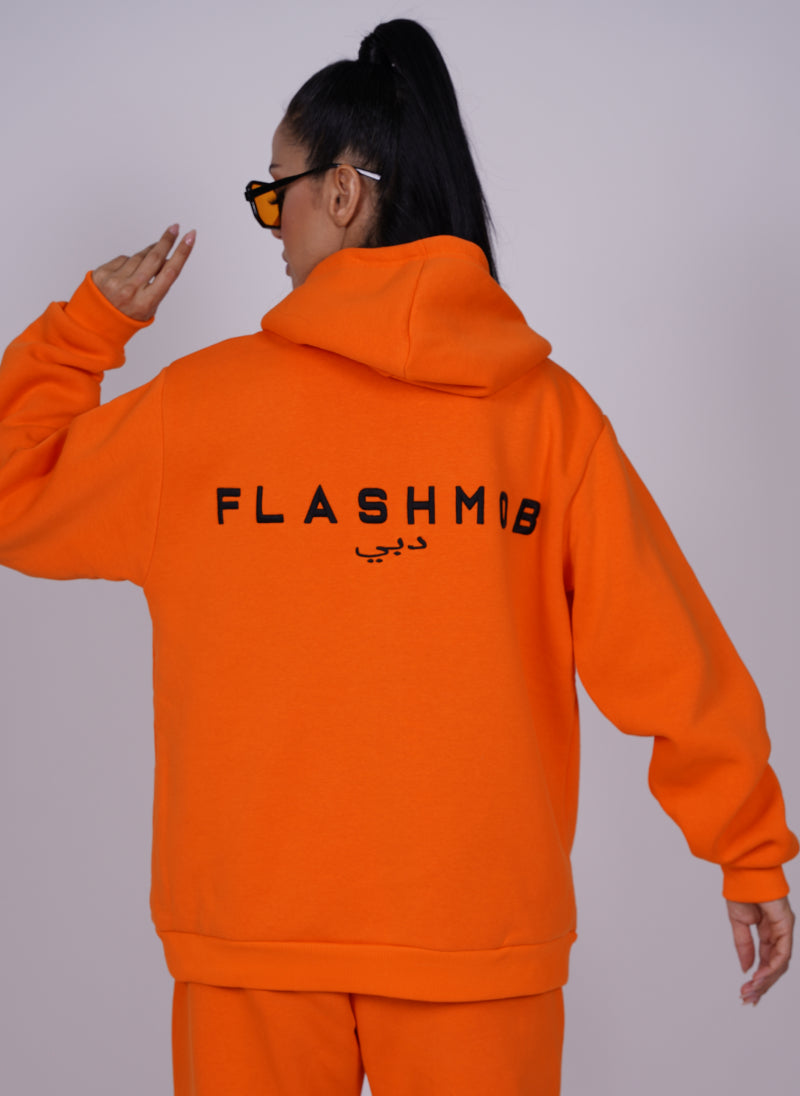 Oversized Printed "FM" Signature Hoodie set