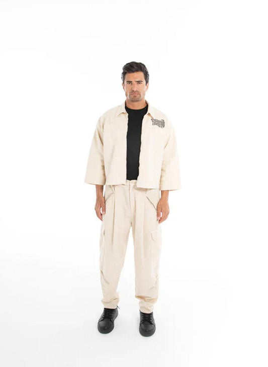 Ecru Baggy Trousers