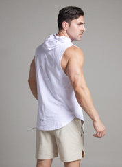 Sculpt Sleeveless Hooded Top - Flashmob Nation