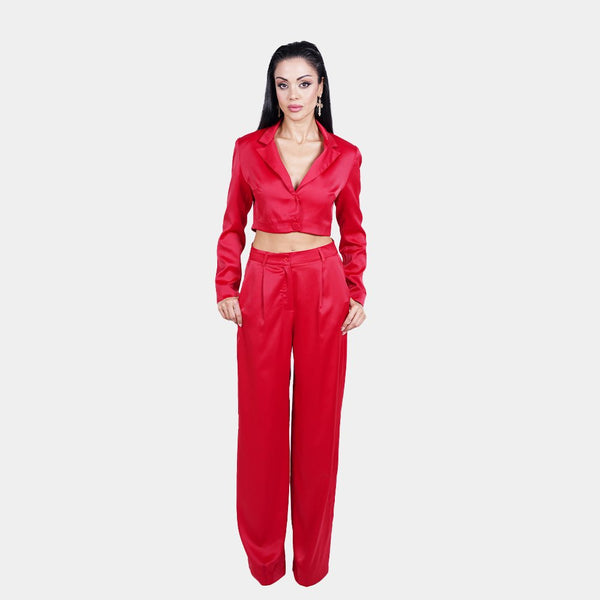 Tailored Crop Blazer & Pant Set