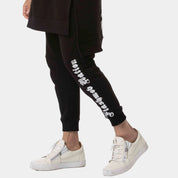 Printed Black Jogger Pants