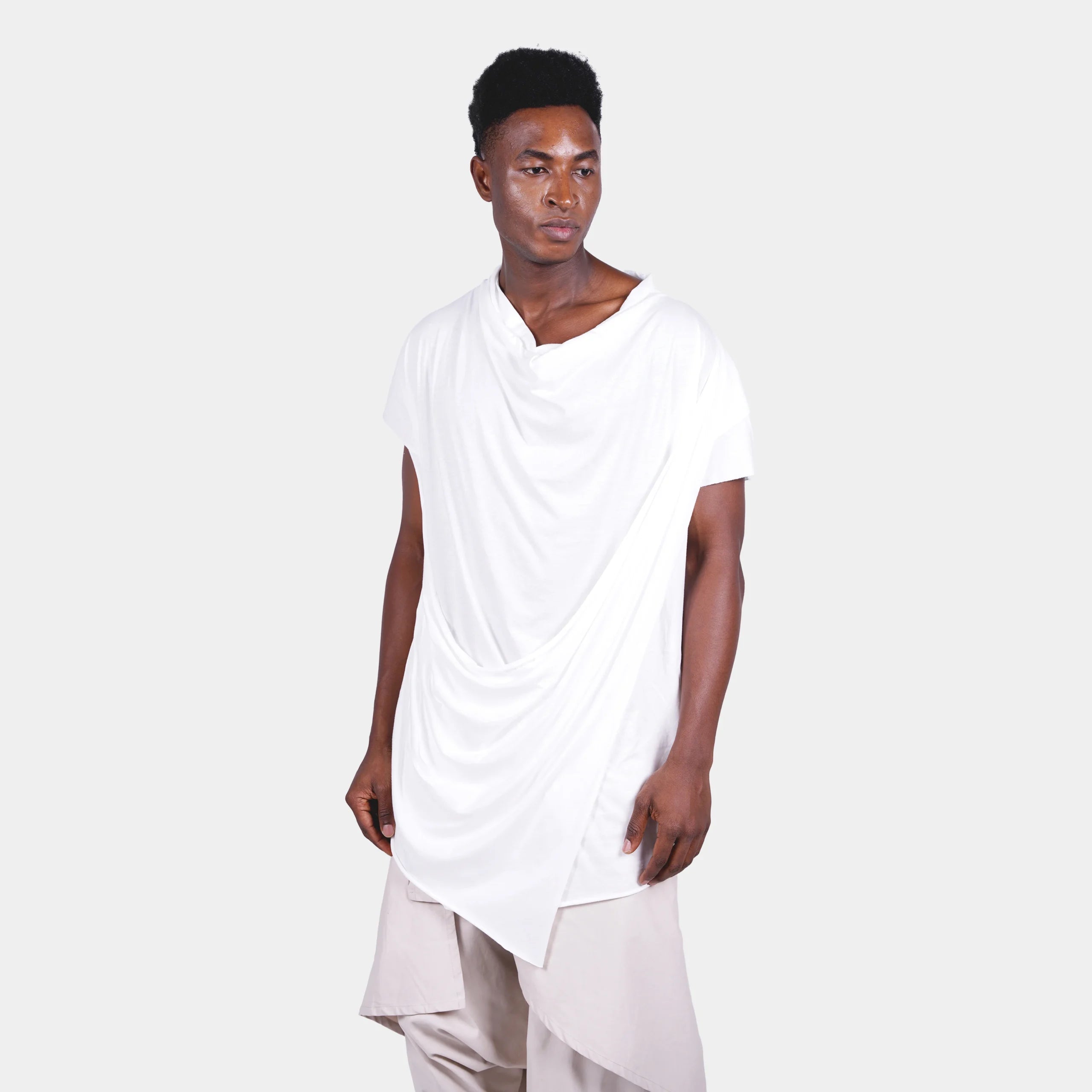 White Longline T-Shirt