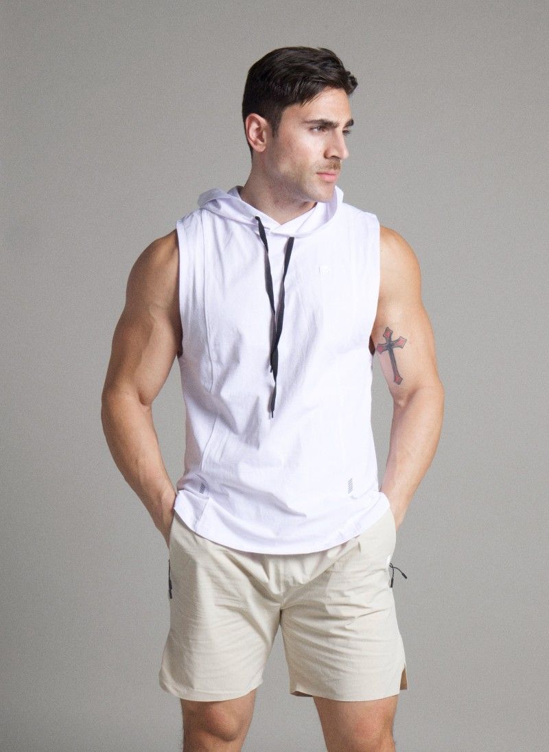 Sculpt Sleeveless Hooded Top - Flashmob Nation
