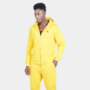 Relaxed Fit Cotton Fleece Hooded Jacket & Sweatpant Set