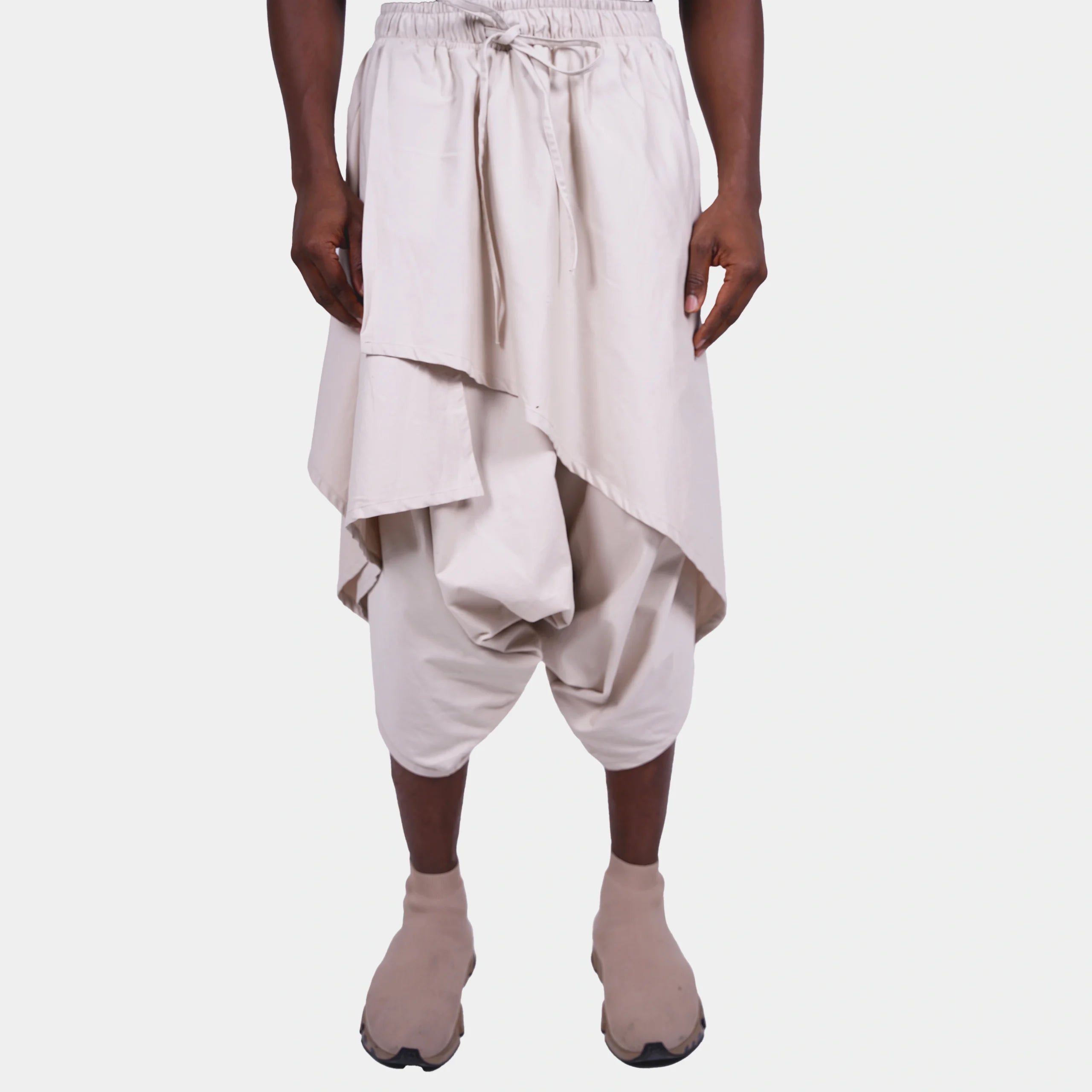 Beige Harem Pants