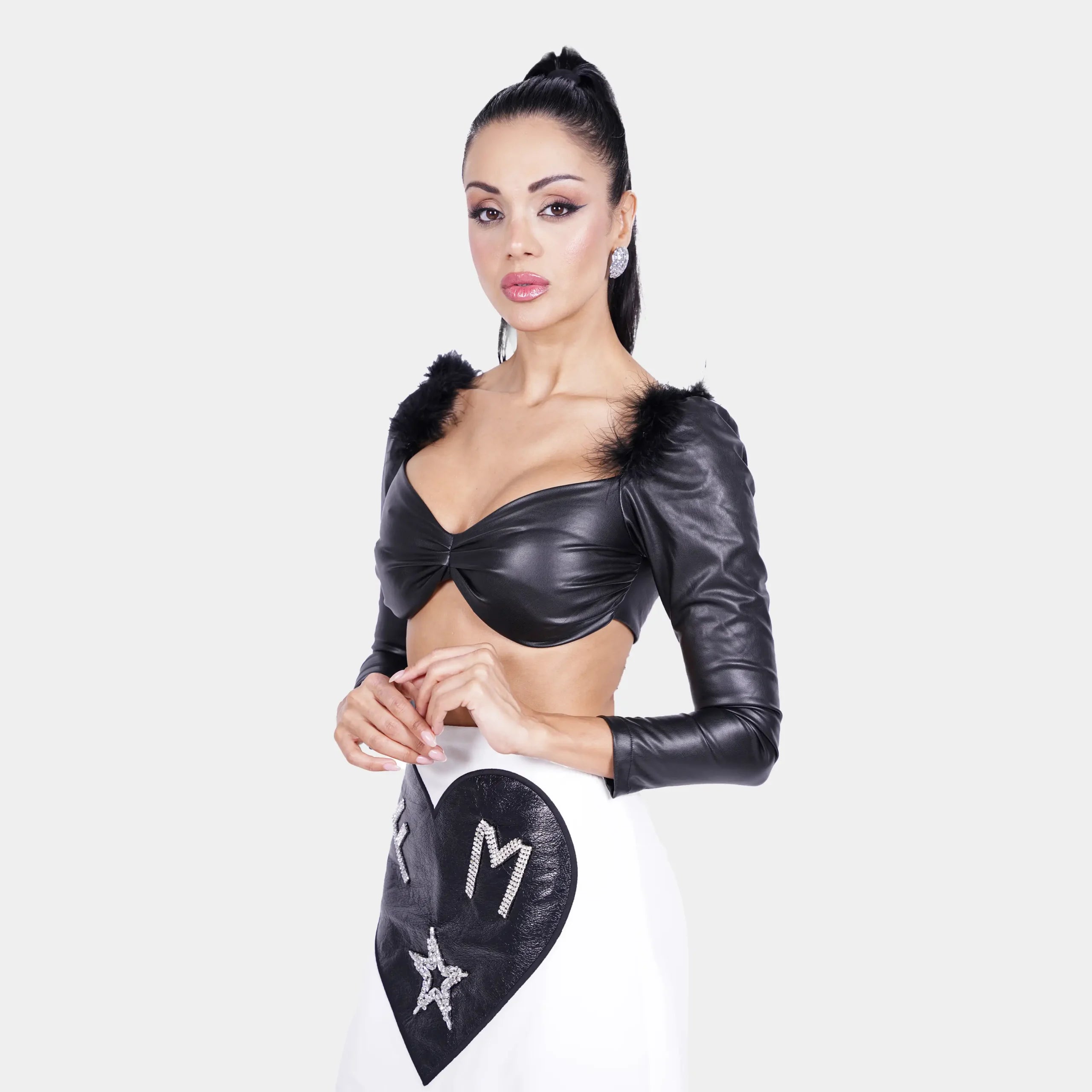 3.Full-Sleeve-Leather-Crop-Top-With-Feathers-C-scaled.webp