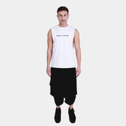 Graphic Printed Sleeveless T-Shirt - Black | Pink | White