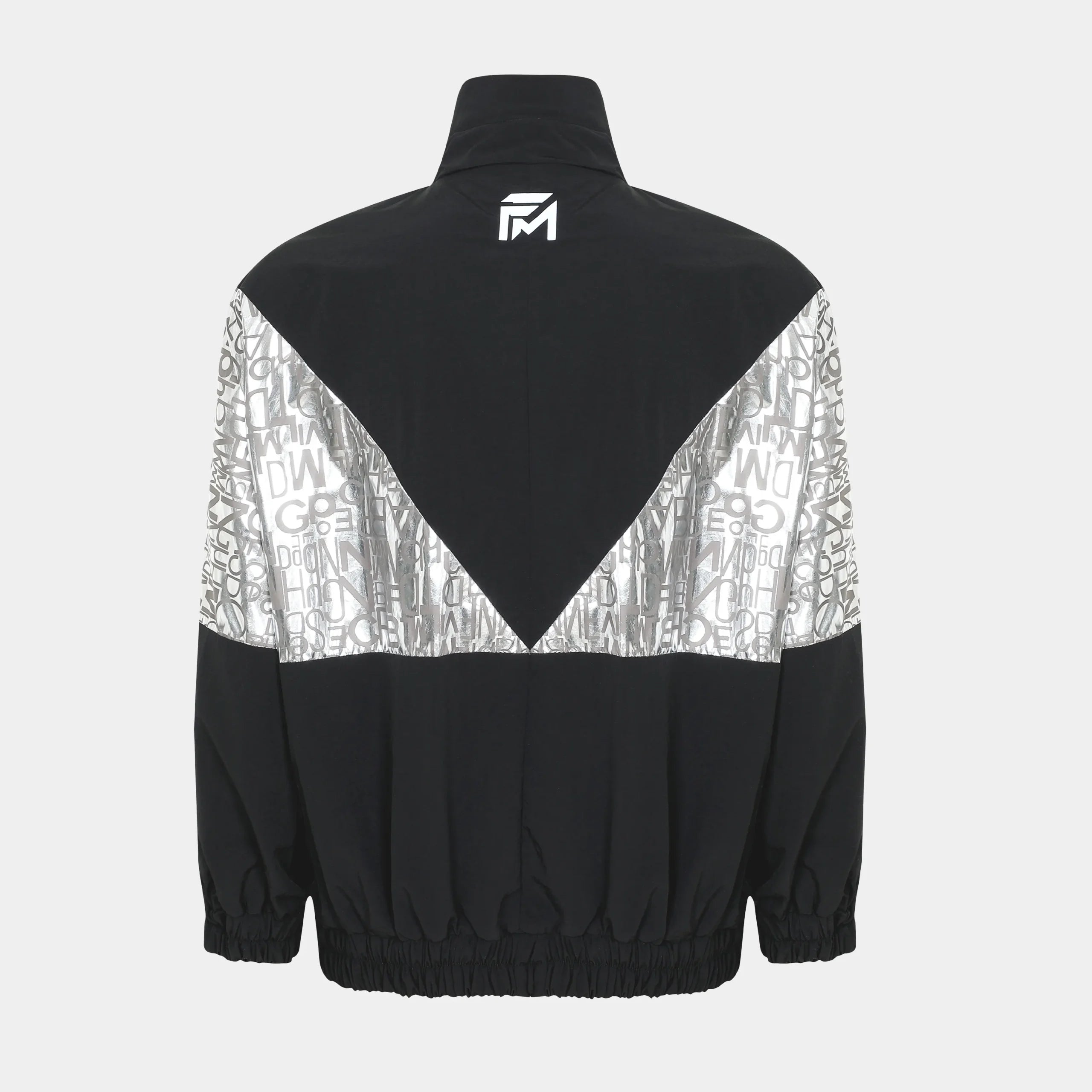 Metallic Bomber Jacket With Print