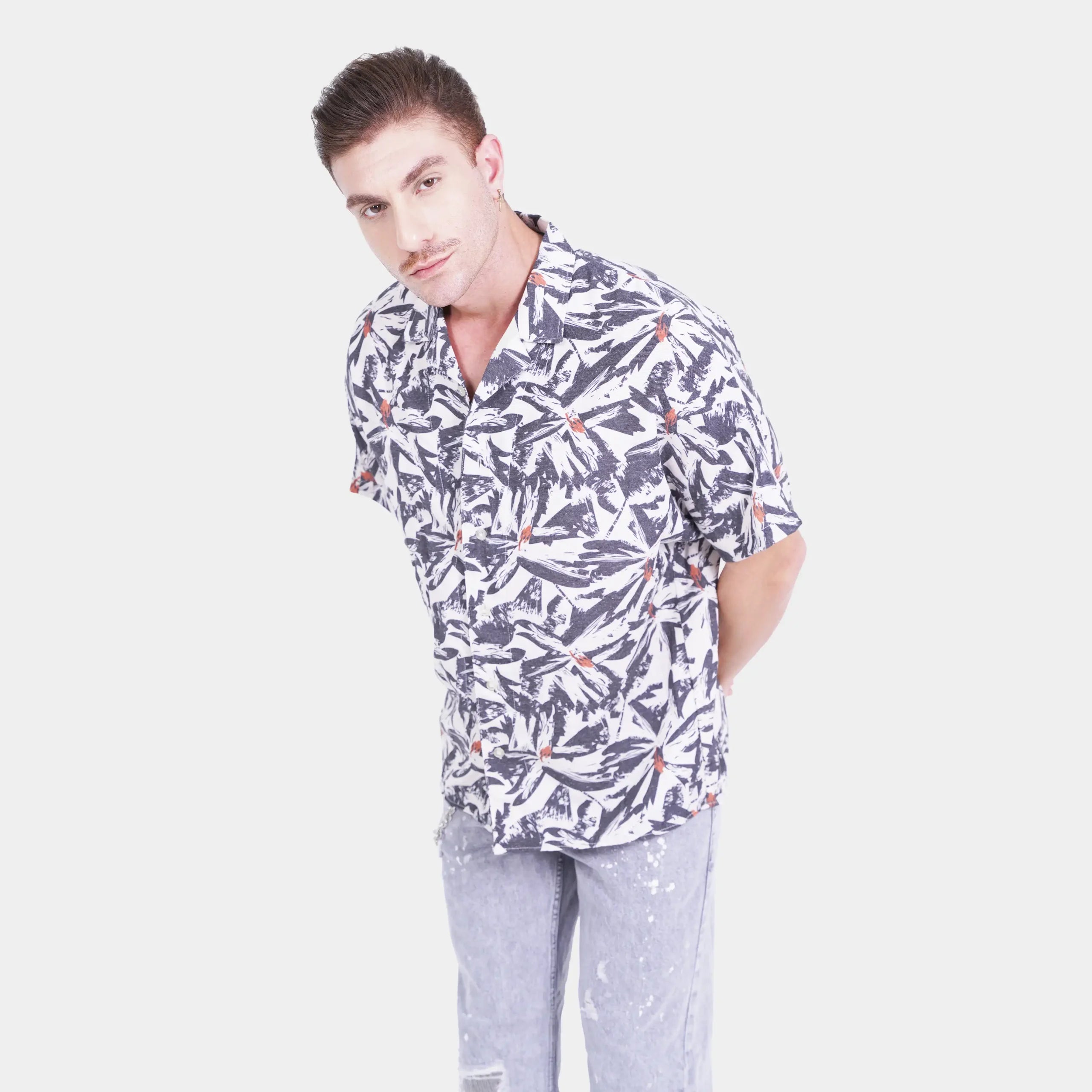 Printed Casual Short Sleeve Shirt