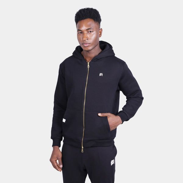 Relaxed Fit Cotton Fleece Hooded Jacket