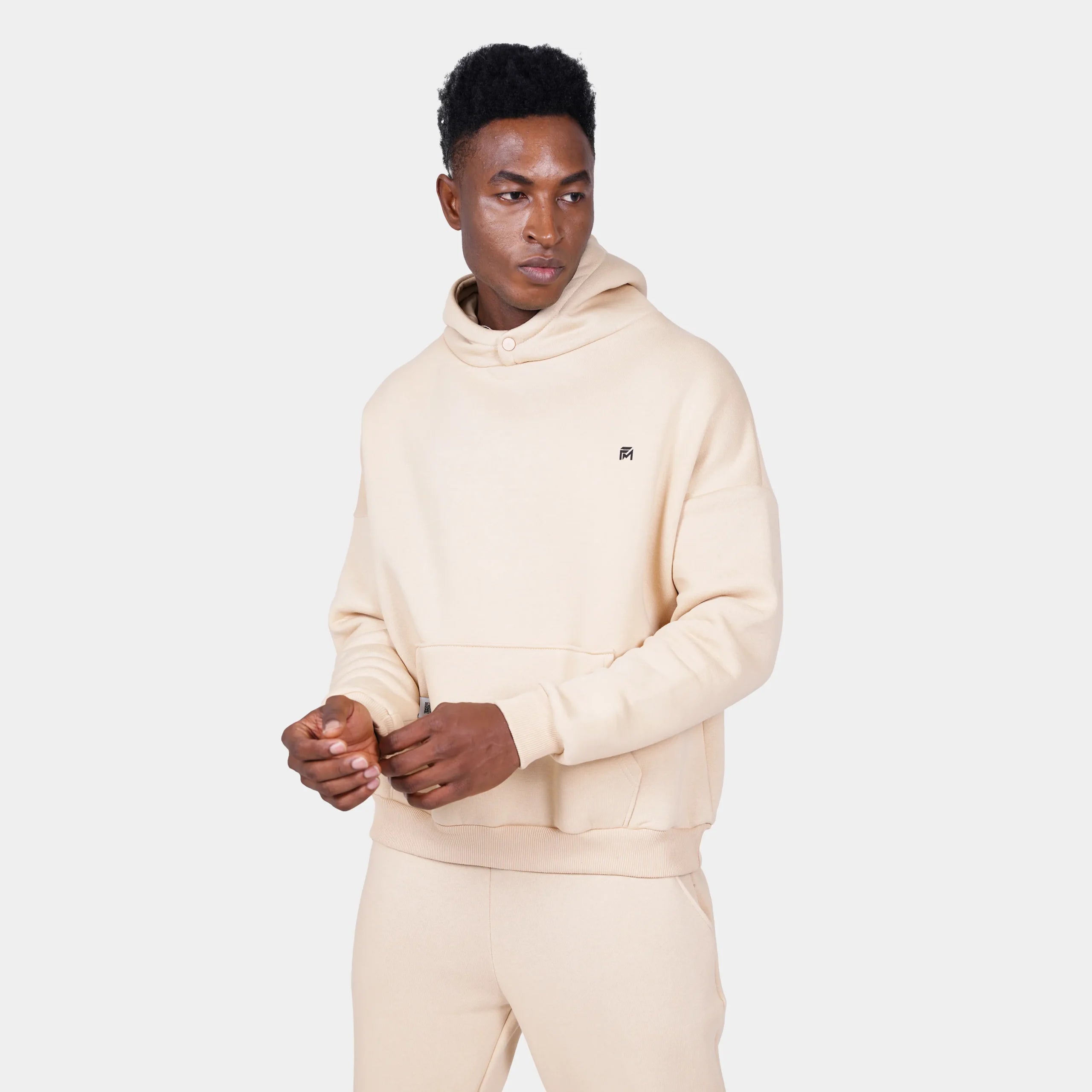 Relaxed Fit Cotton Fleece Hoodie