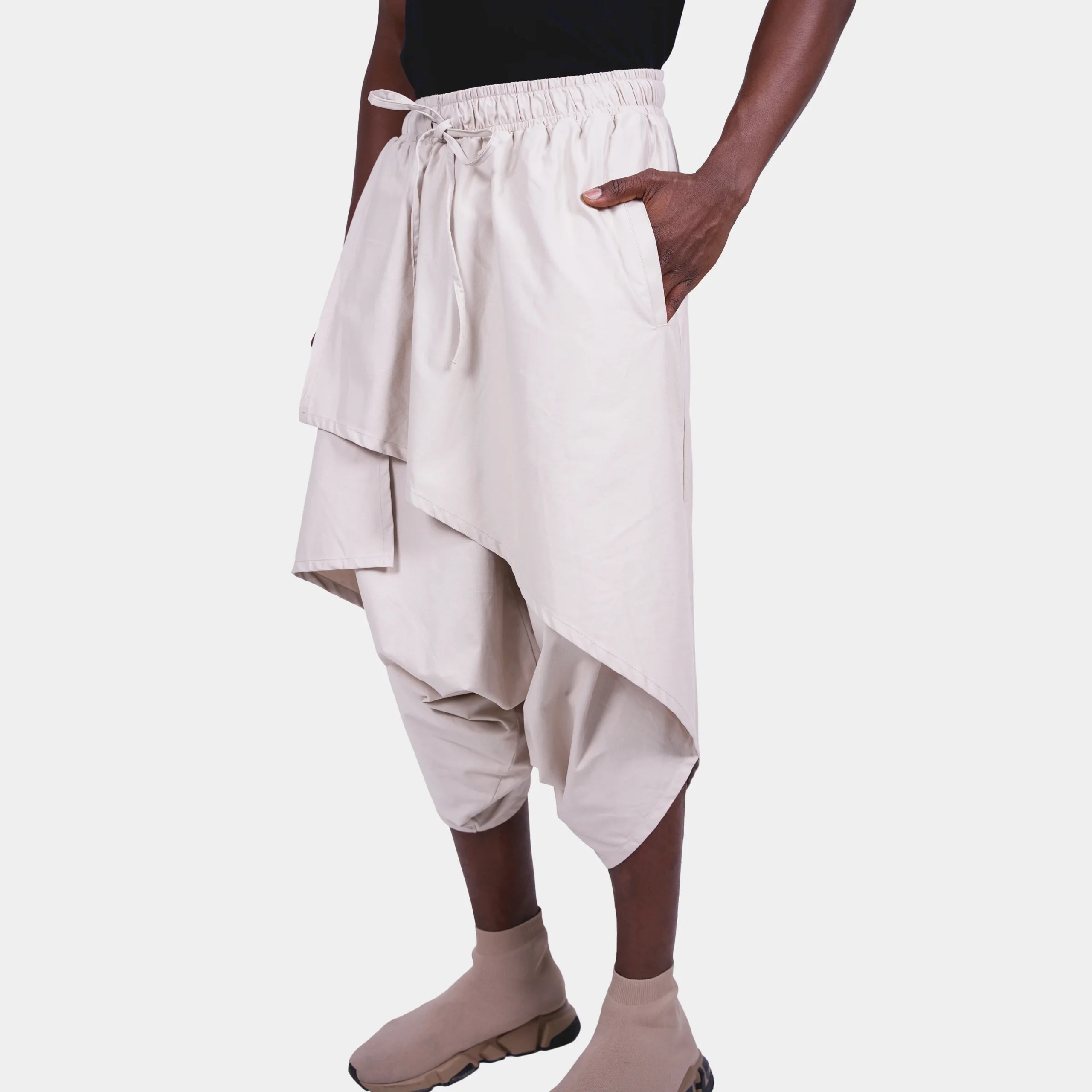 Beige Harem Pants