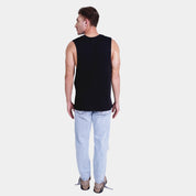 Graphic Printed Sleeveless T-Shirt - Black | Pink | White