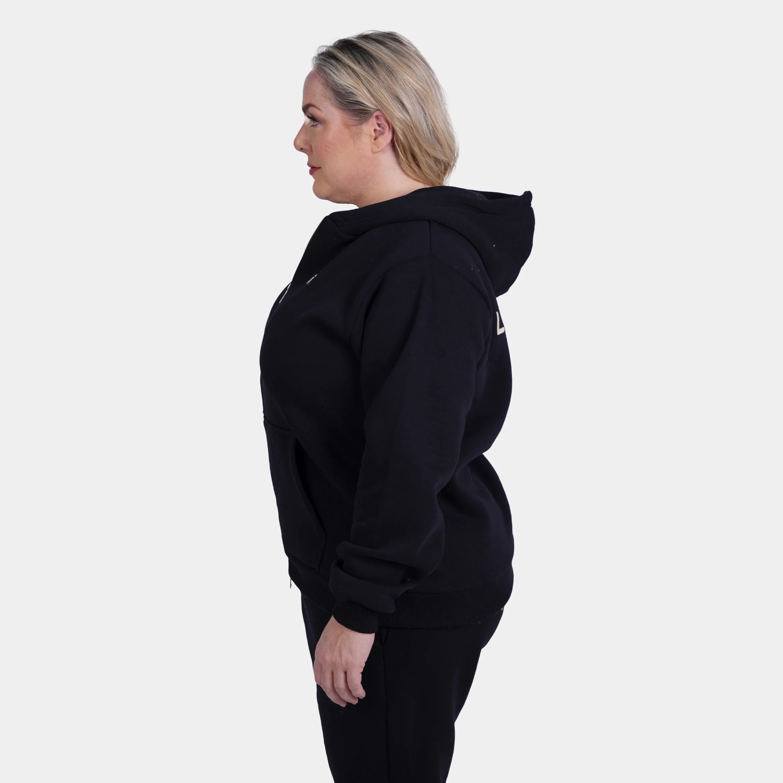 Relaxed Fit Cotton Fleece Hooded Jacket