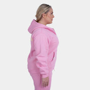 Relaxed Fit Cotton Fleece Hooded Jacket