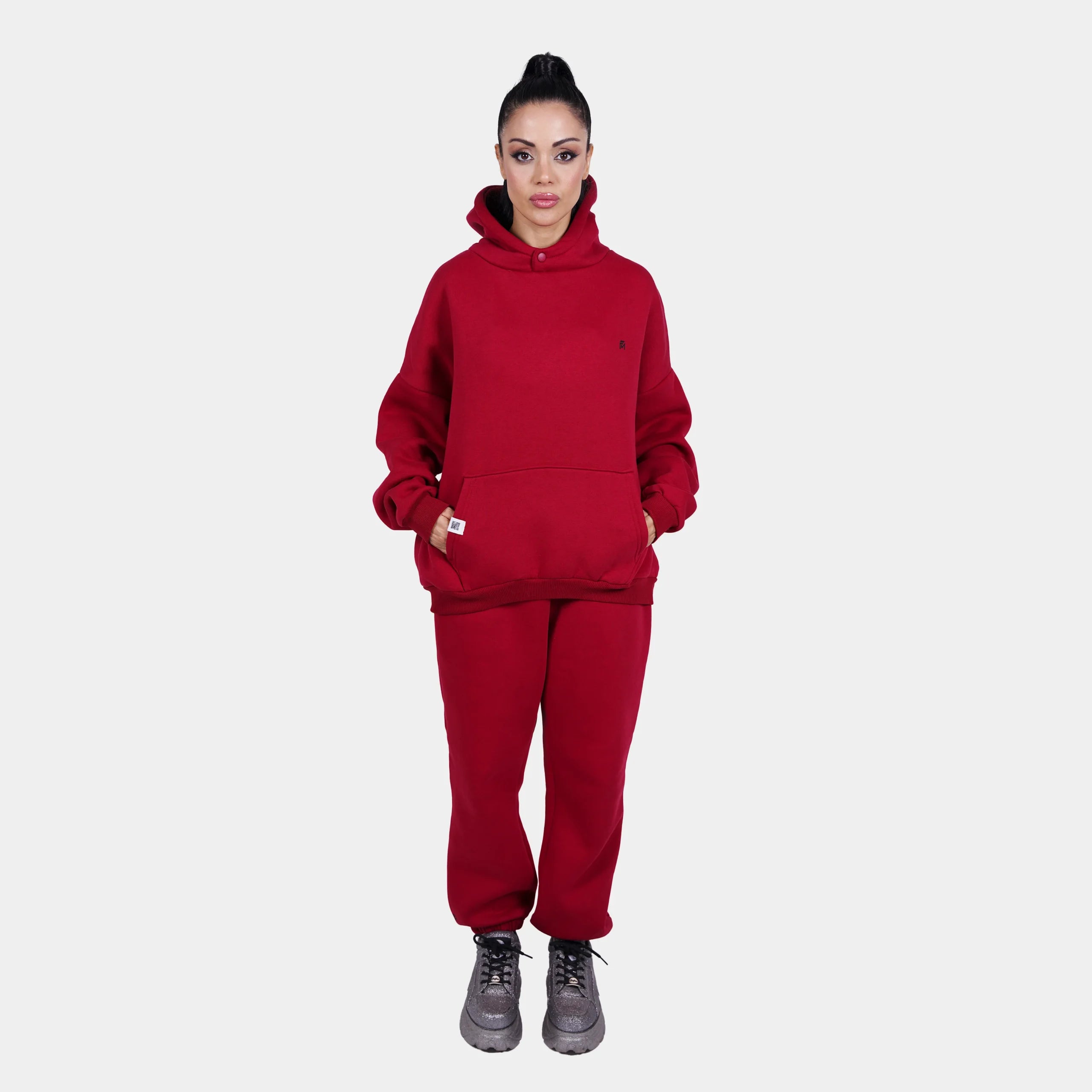 Relaxed Fit Cotton Fleece Hoodie & Sweatpant Set