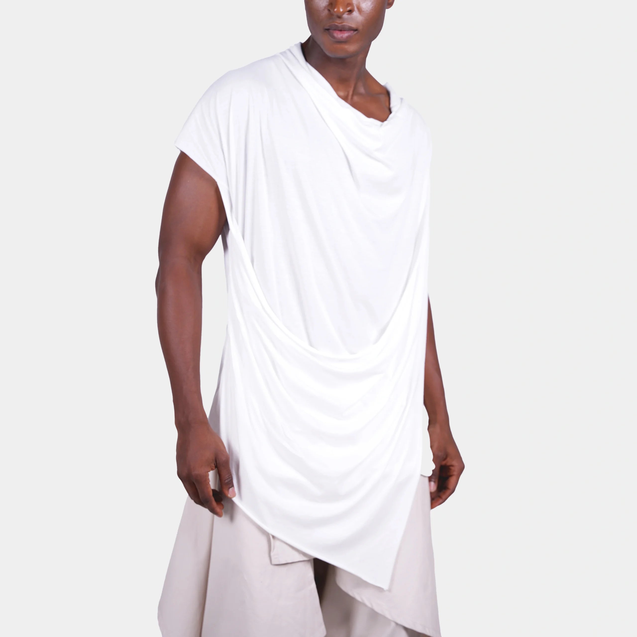 White Longline T-Shirt