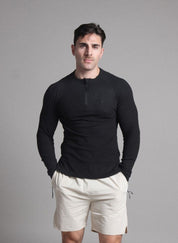 Quarter Zip Long Running Top - Flashmob Nation