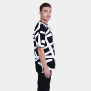 Black & White Graphic Printed T-Shirt