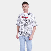 Graphic Printed White Casual T-Shirt