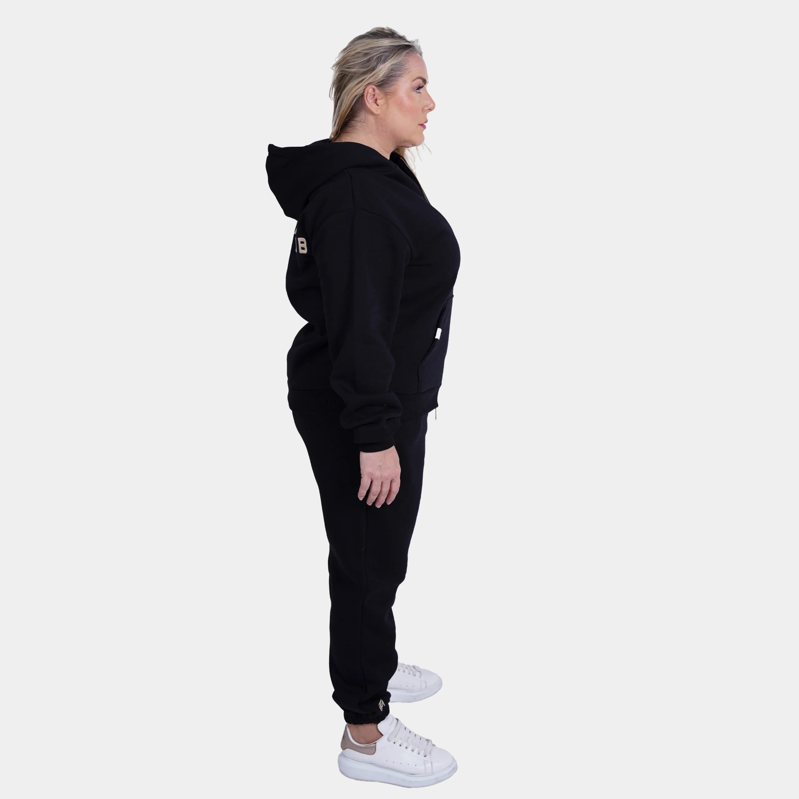 Relaxed Fit Cotton Fleece Hooded Jacket