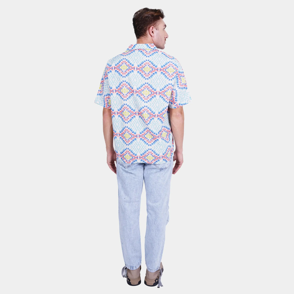 Printed Casual Short Sleeve Resort Shirt