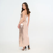 فستان ترتر ذهبي