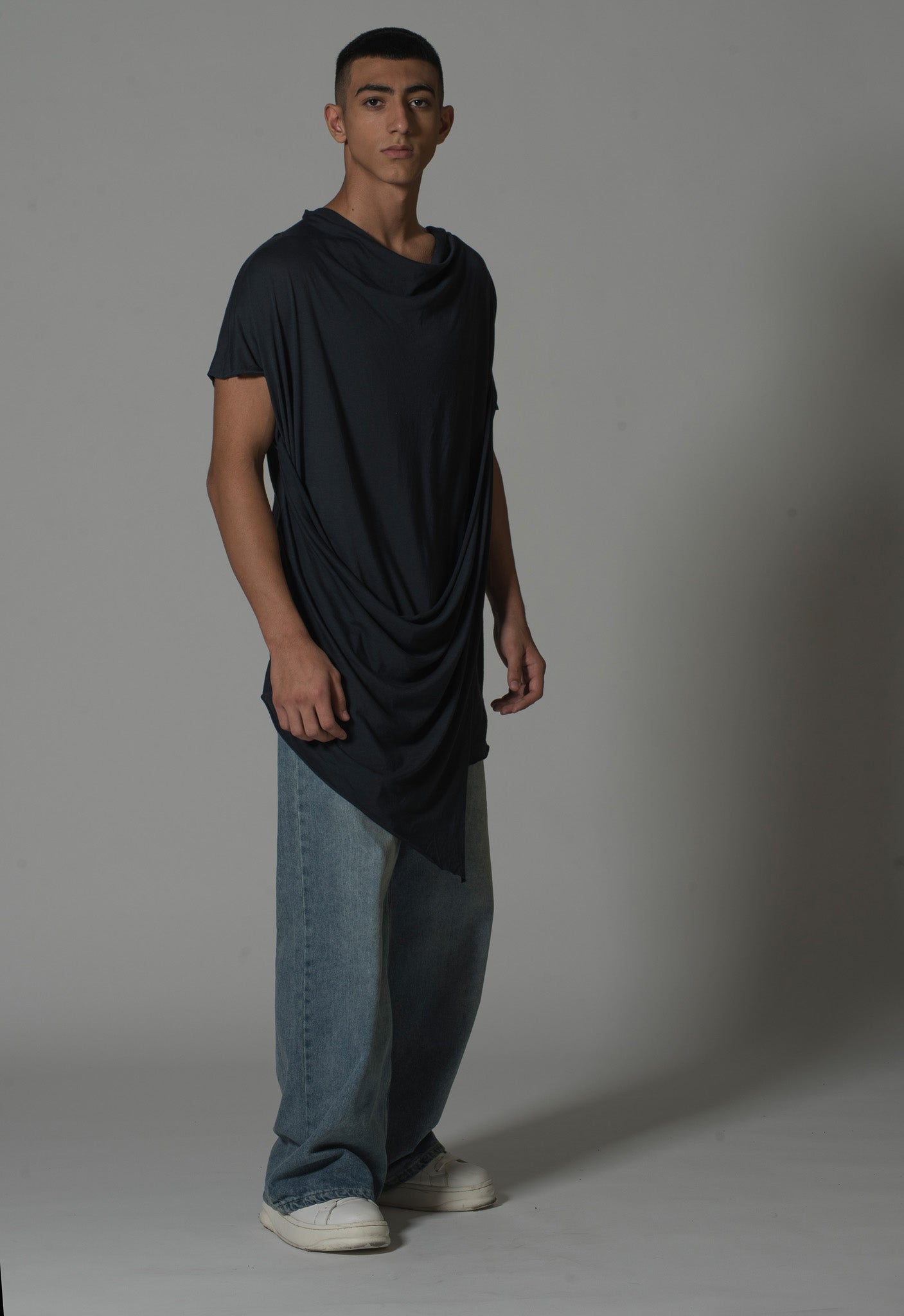 Blue Longline T-Shirt