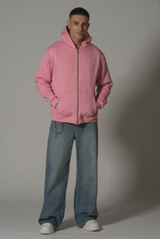 Relaxed Fit Cotton Fleece Hooded Jacket