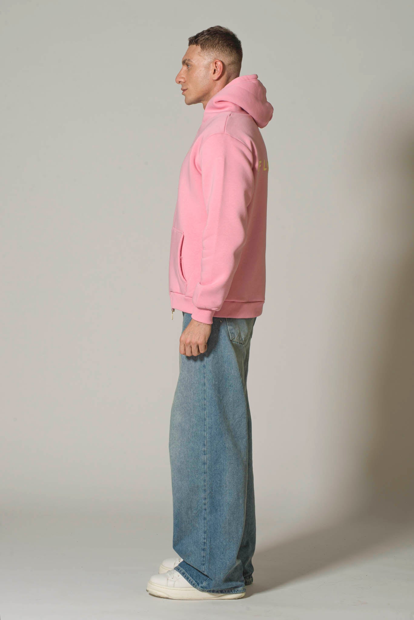 Oversized Pink Hoodie M