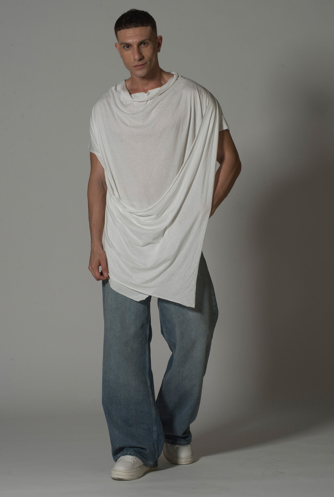 White Longline T-Shirt