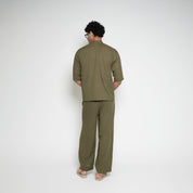 FM Linen Army Shirt – Army Green