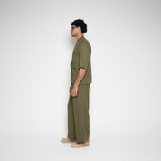 FM Linen Army Shirt – Army Green
