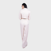 Flashmob Nation women’s beige satin co-ord set 