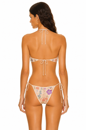 Floral Embroidered Underwire Set