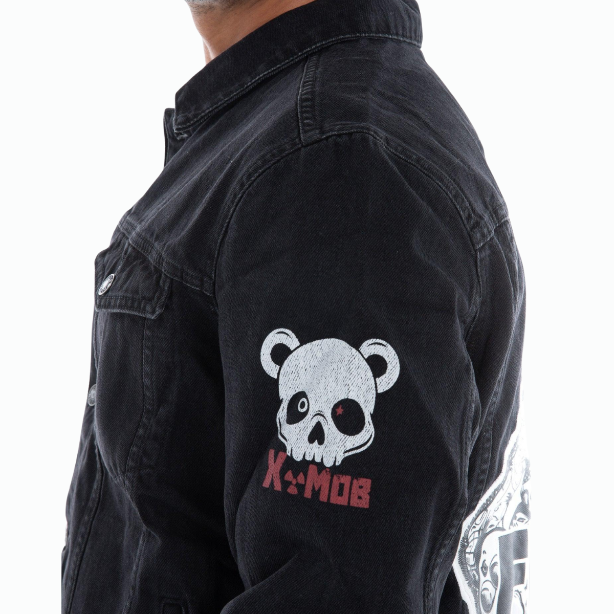 Flashmob Nation teddy jacket for women – button and pocket detail
