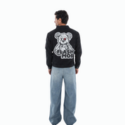 Flashmob Nation women’s teddy denim jacket – back view
