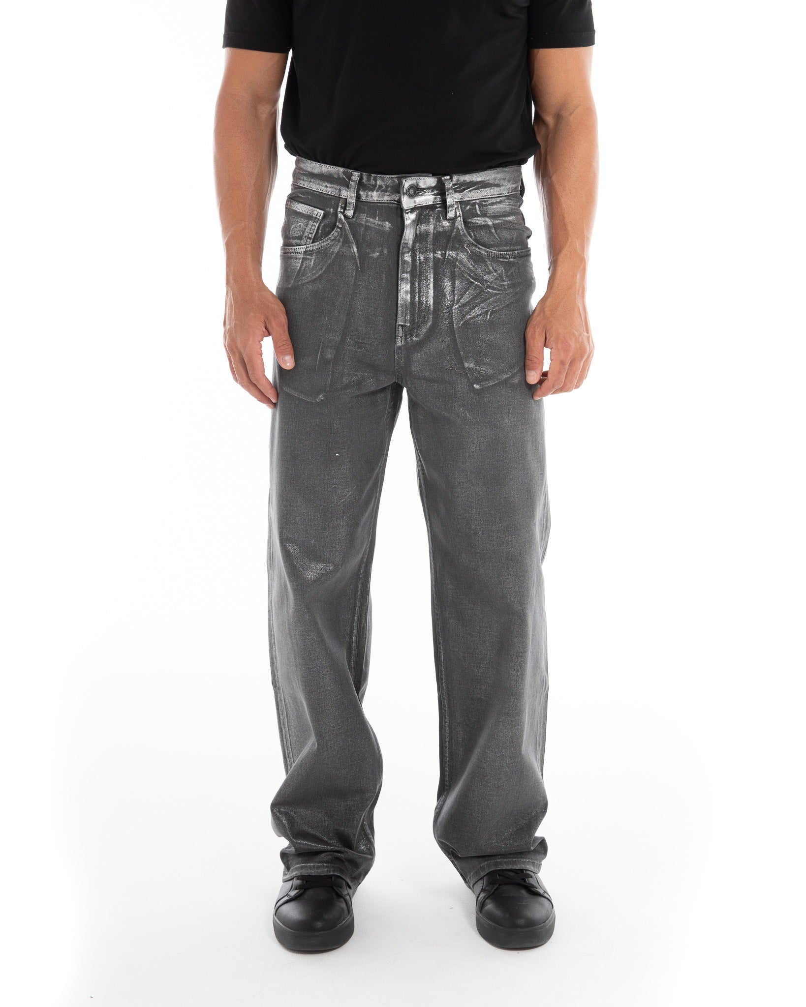 Metallic Silver Flashmob Jeans