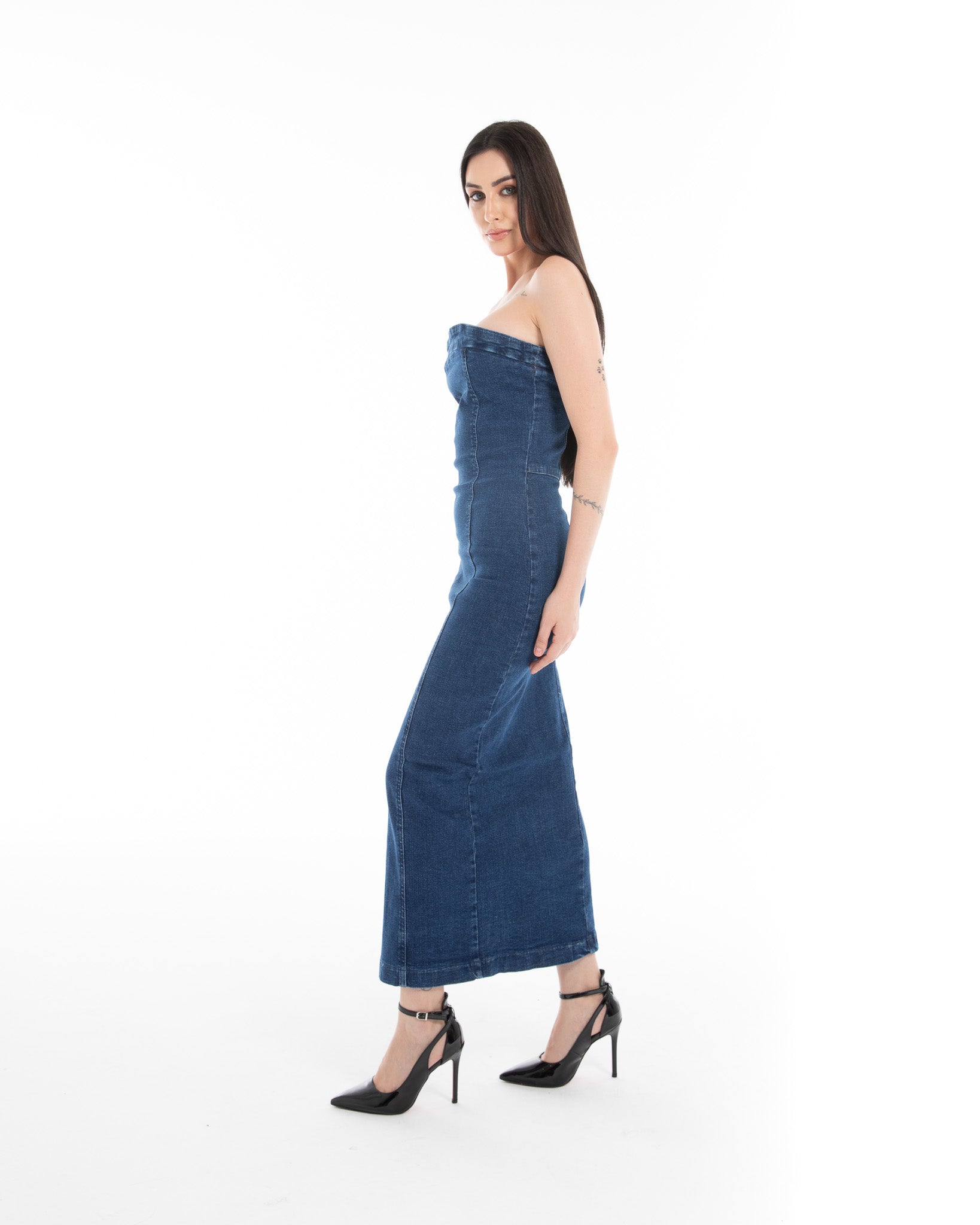 Denim Midi Dress