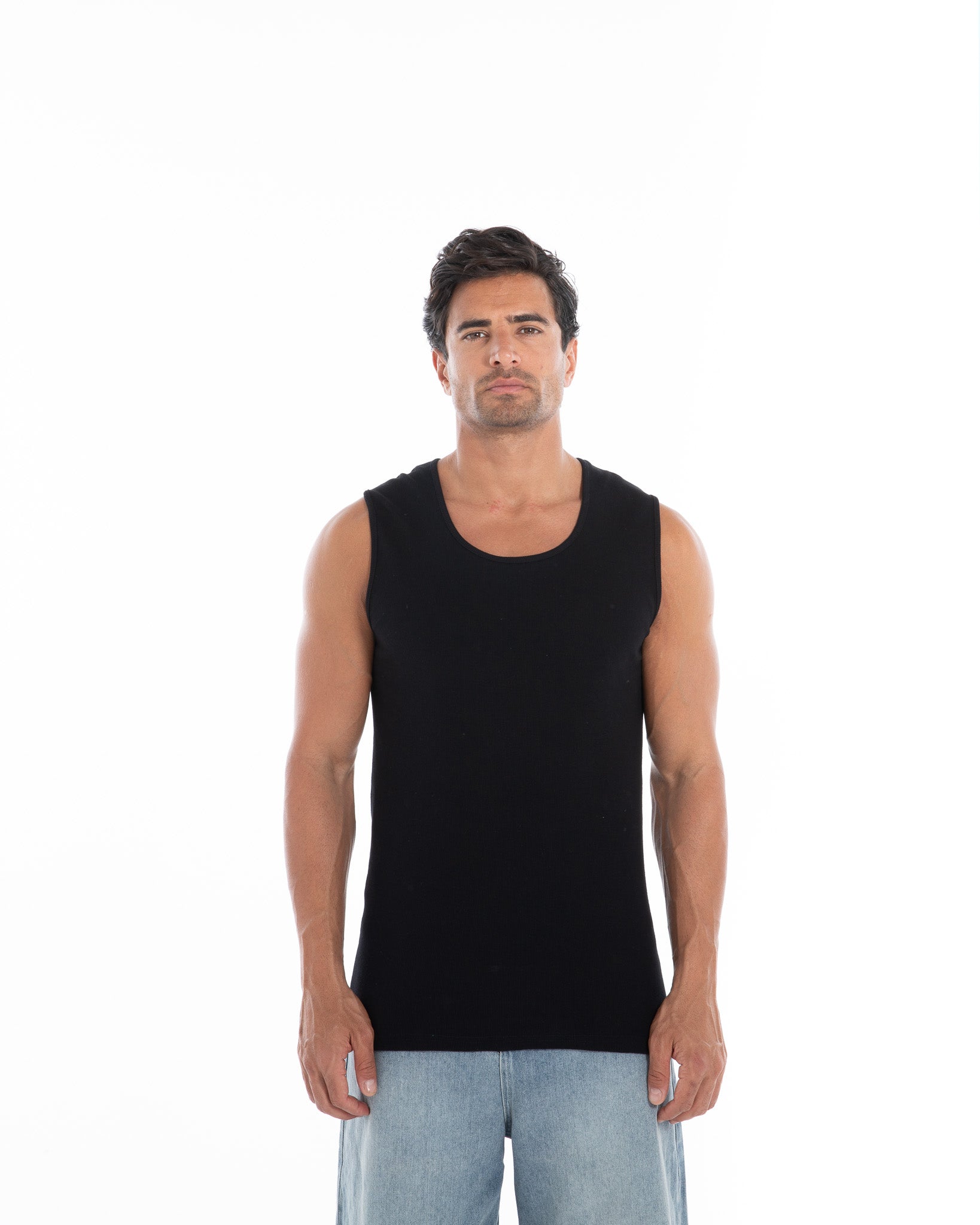 Ribbed Sleeveless Tank