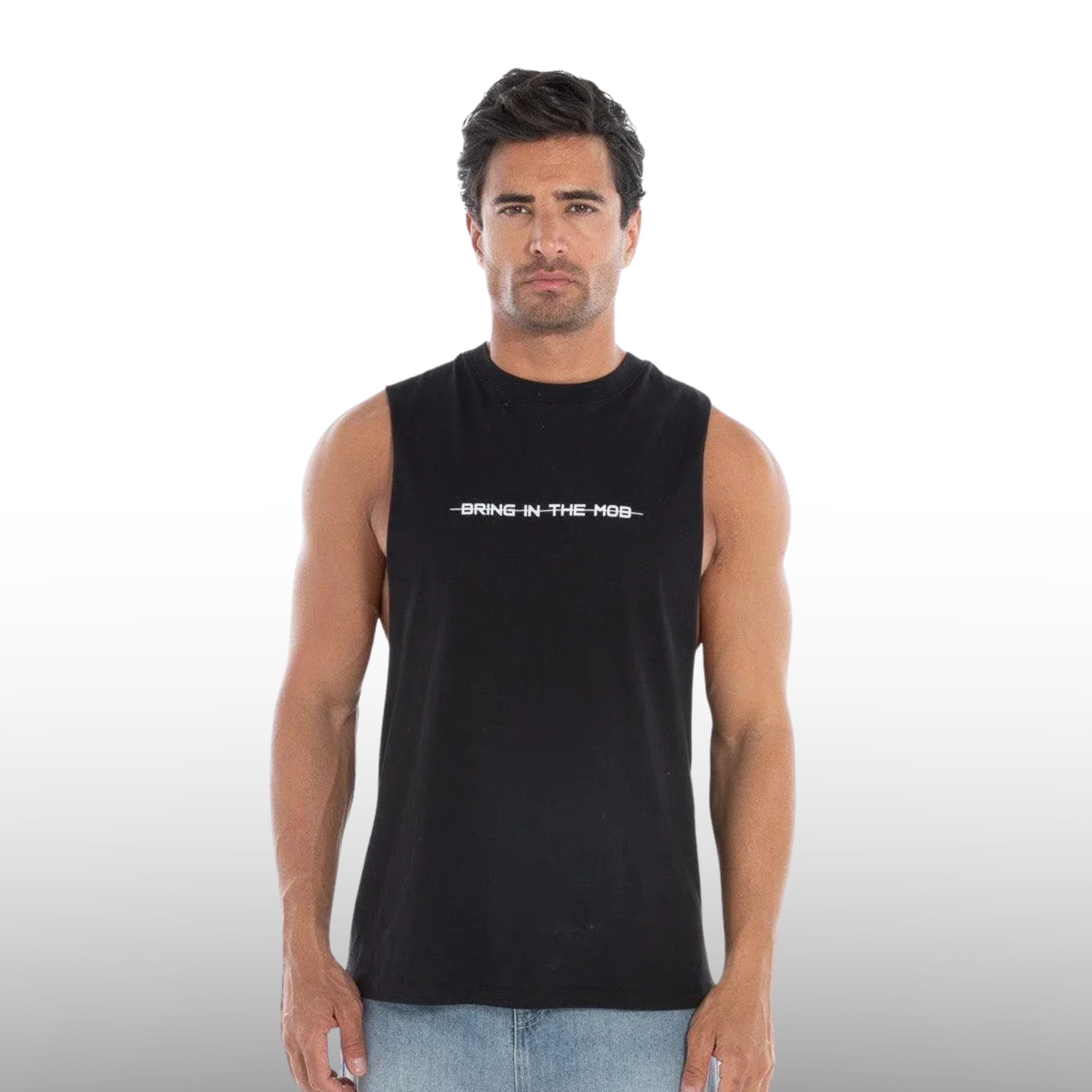 Mens“Bring In The Mob” Graphic Tank Top