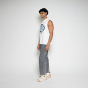 FM Mob Palace Graphic Sleeveless T-Shirt – Vintage White