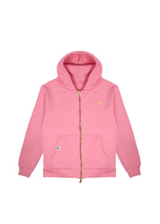 Oversized Pink Printed Hoodie