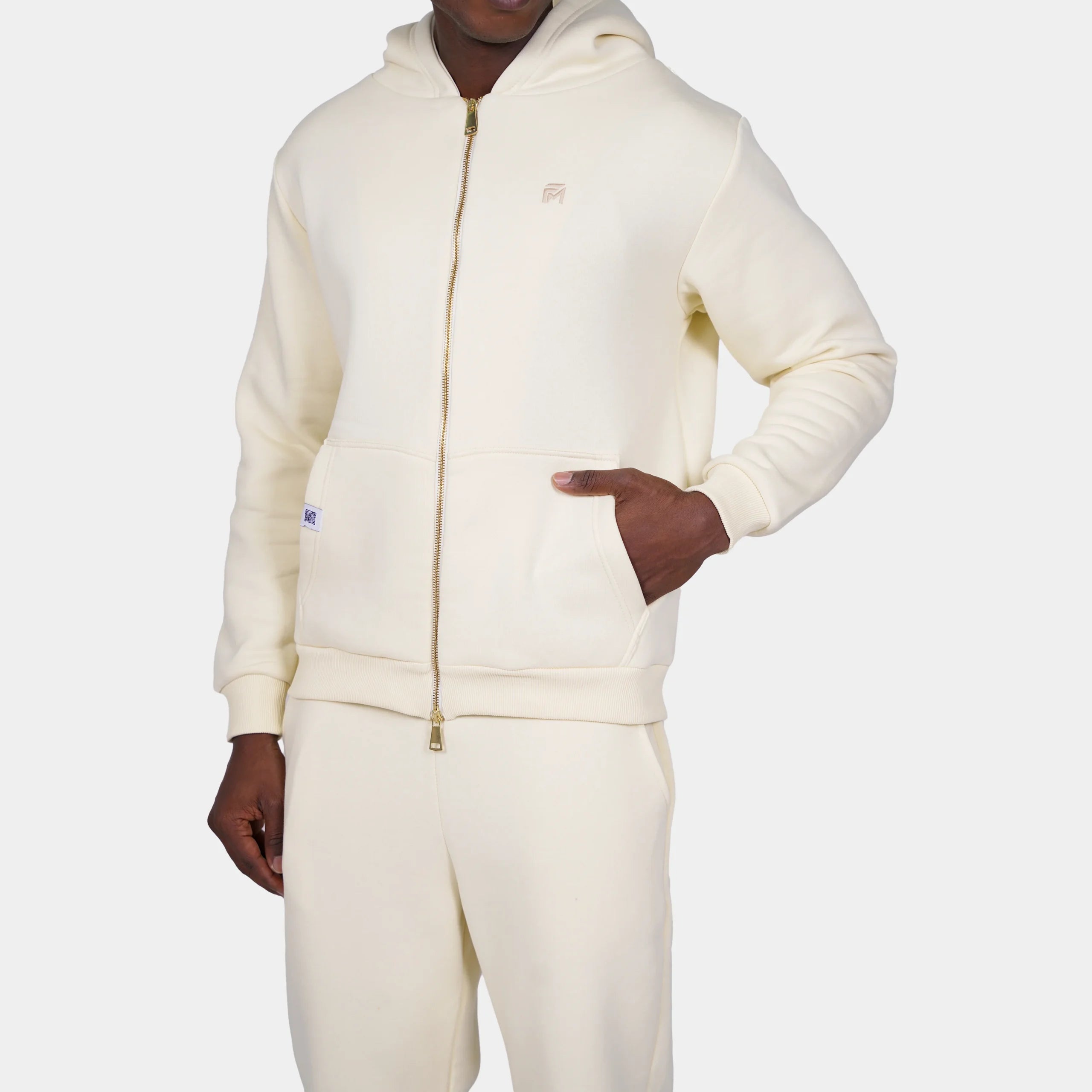 Relaxed Fit Cotton Fleece Hooded Jacket