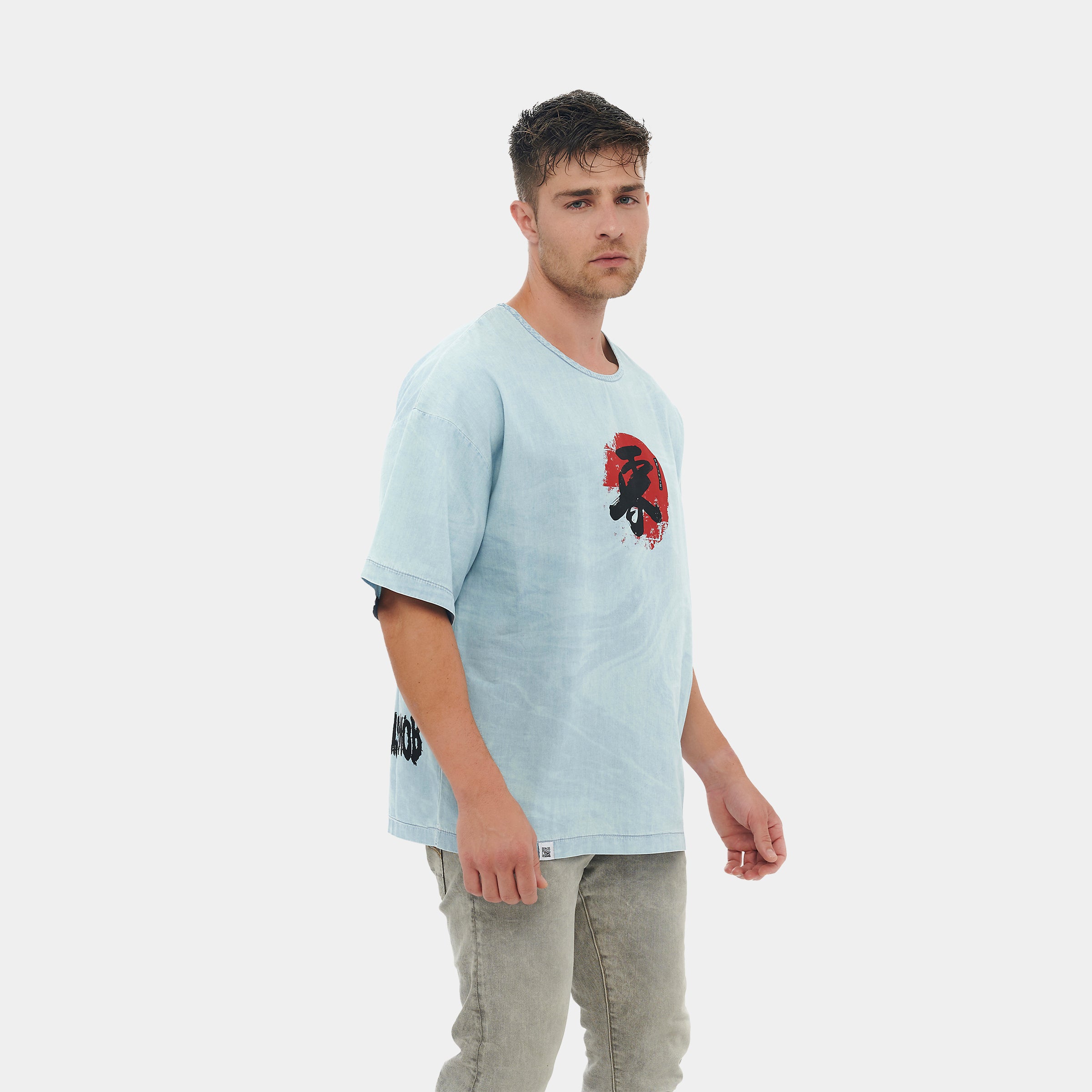 The Oversized Denim T-shirt