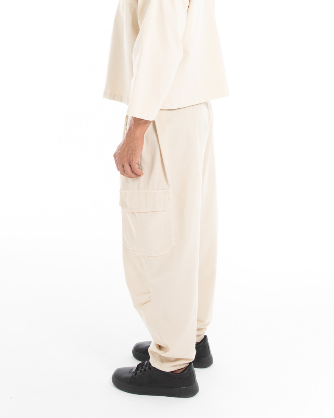 Ecru Baggy Trousers