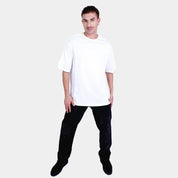 Casual White T-shirt With Contrast Detail